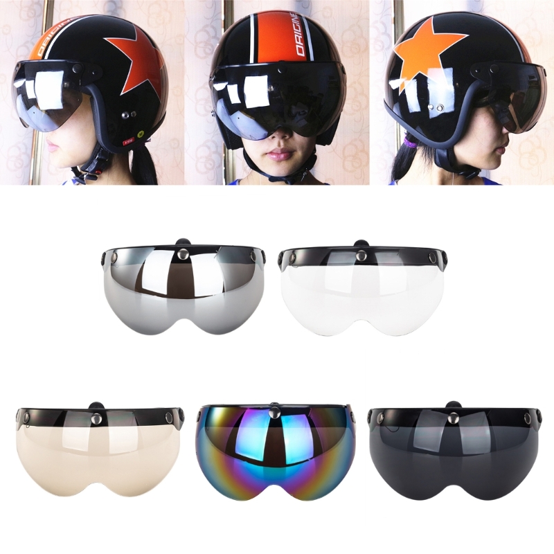 Mũ Bảo Hiểm Bong Bóng Tấm Che  - đánh giá và giá Vintage Open Face Retro Helmet