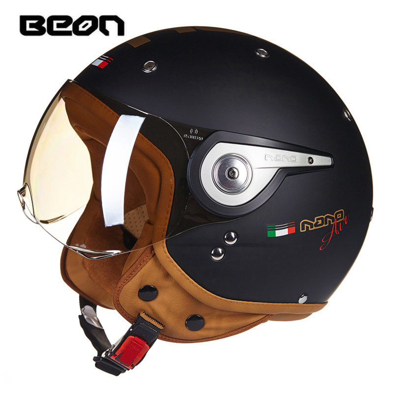 BEON B-110 Moto Rcycle Mũ Bảo  - đánh giá và giá Vintage Open Face Retro Helmet