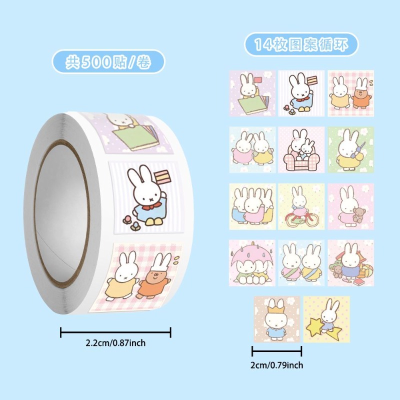 Miffy 500pcs Roll Sticker High - đánh giá và giá Atv Parts