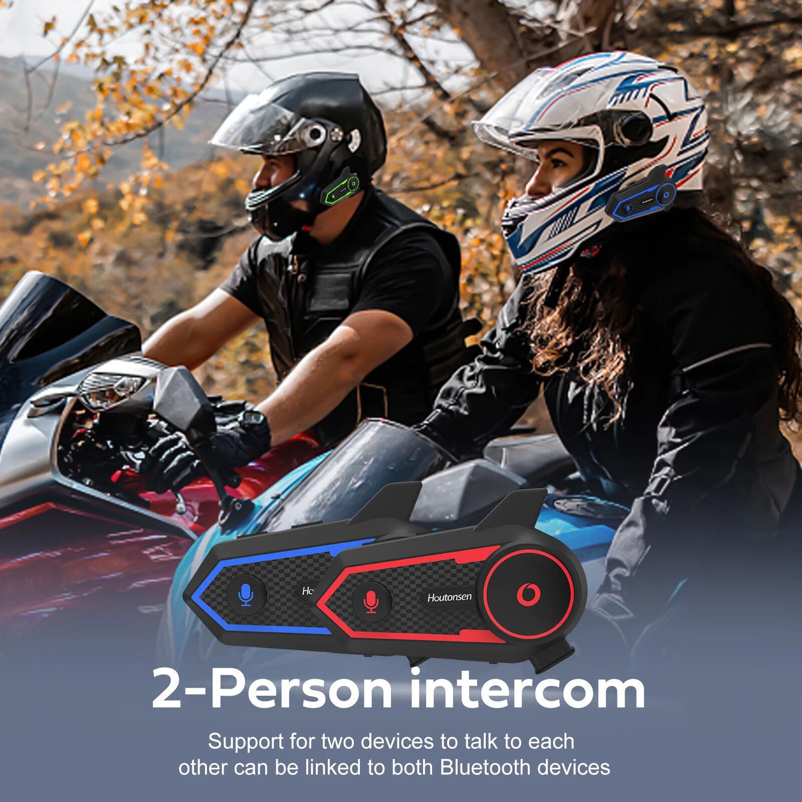 Houtonsen S6 PLUS Motorcycle H - đánh giá và giá Universal Motorcycle Helmet Intercom Headset